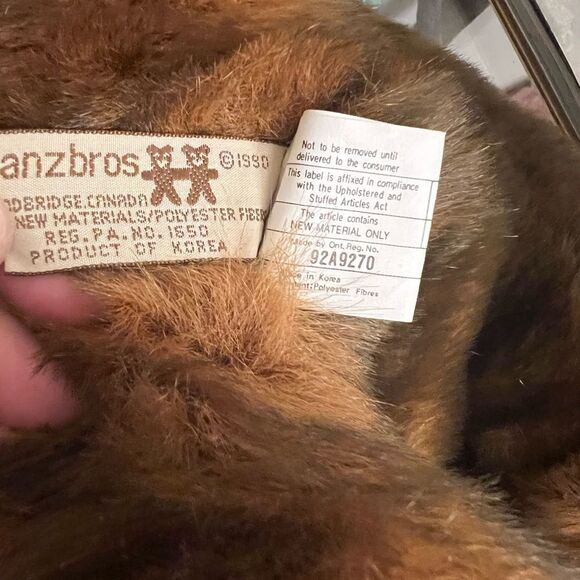 Vintage
Ganz Bros. The Heritage Collection 1990 w tags Brown Bear. - Picture 9 of 11